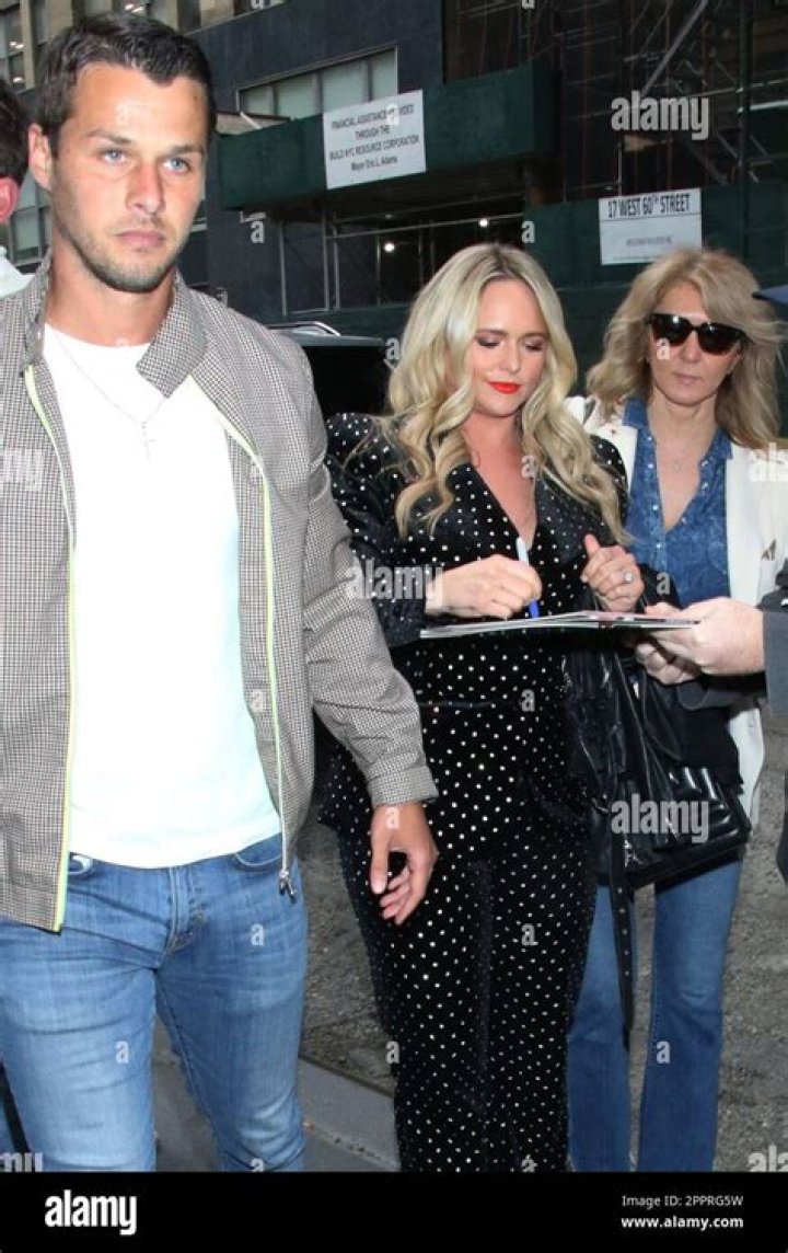 Brandon McLoughlin and Miranda Lambert seen arriving back to the hotel after an appearance on Late Night with Seth Meyers Miranda Lambert and Brandon McLoughlin out and about, New York, USA - 24 Apr 2023