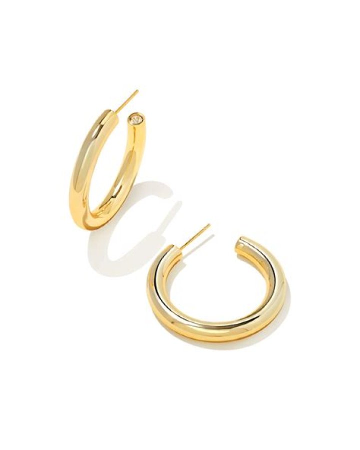 highly rated gold hoop earrings