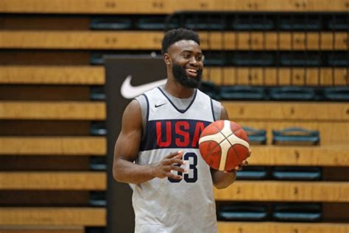 Jaylen Brown (USA) - Basketball : FIBA Basketball World Cup China 2019 Group E match between United States 93-92 Turkey at Shanghai Oriental Sports Center USA v Turkey, FIBA Basketball World Cup, Shanghai, China - 03 Sep 2019