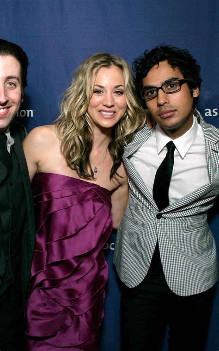 Johnny Galecki, Jim Parsons, Kaley Cuoco, Simon Helberg, Kunal Nayyar, Mayim Bialik, Melissa Rauch. Johnny Galecki, from left, Jim Parsons, Kaley Cuoco, Simon Helberg, Kunal Nayyar, Mayim Bialik and Melissa Rauch, cast members of the TV series "The Big Bang Theory," pose at a hand and footprint ceremony at the TCL Chinese Theatre on at in Los Angeles The Cast of "The Big Bang Theory" Hand and Footprint Ceremony, Los Angeles, USA - 01 May 2019