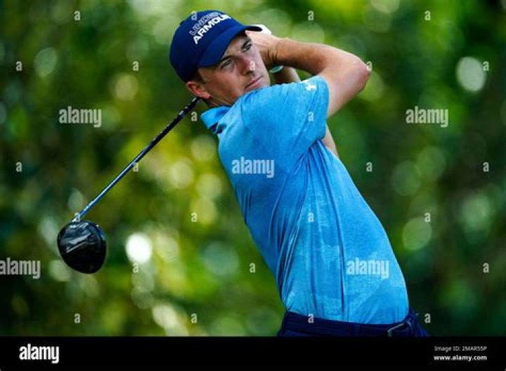 Jordan Spieth hits off the fourth tee of the Spyglass Hill Golf Course during the first round of the AT&T Pebble Beach National Pro-Am golf tournament, in Pebble Beach, Calif Golf, Pebble Beach, USA - 06 Feb 2020