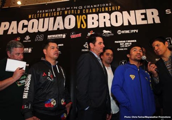 Pacquiao Broner Boxing, Van Nuys, USA &ndash; 09 Jan 2019