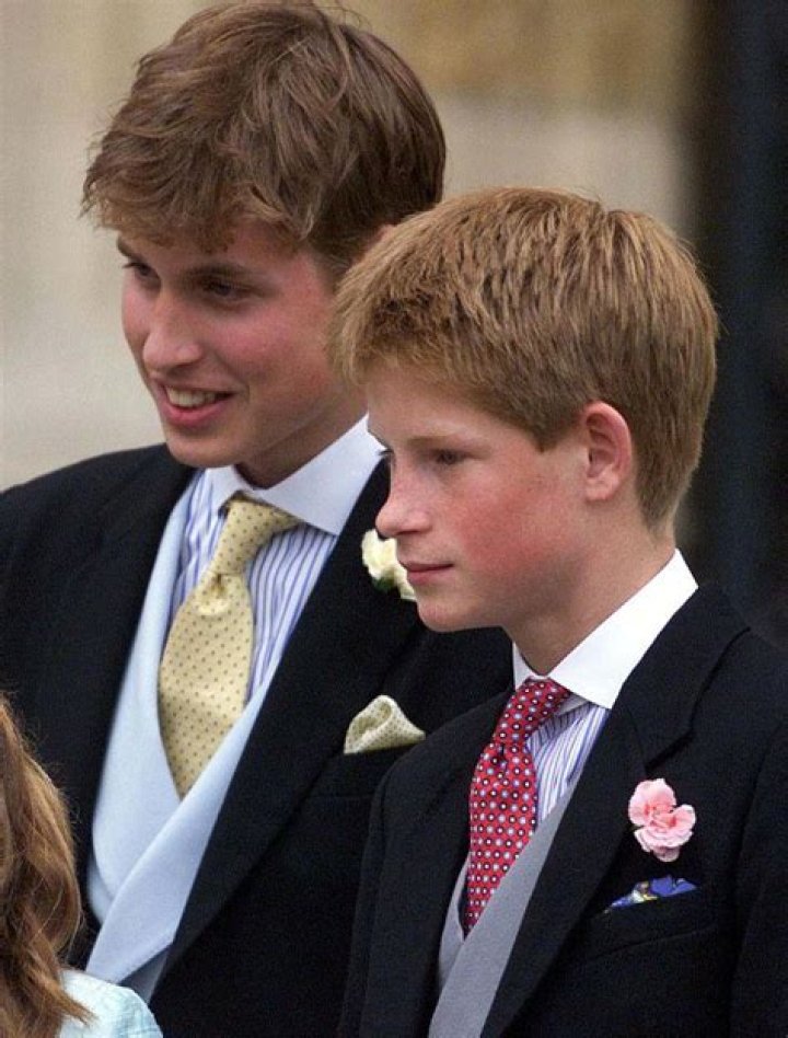 Prince William and Prince Harry walking