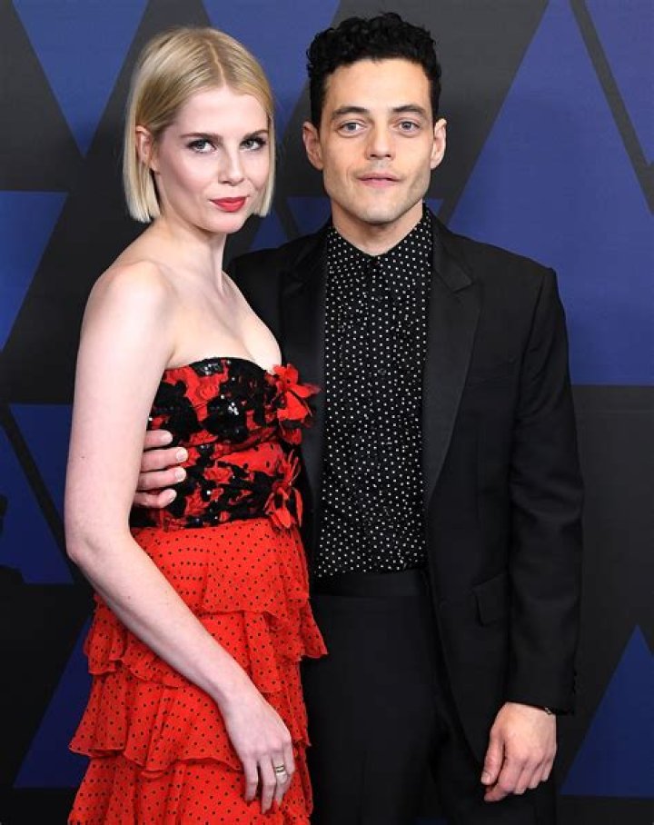 Rami Malek and Lucy Boynton shop at Book Soup Bookstore in LA