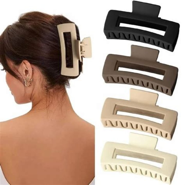 Rectangle Hair Claw Clips