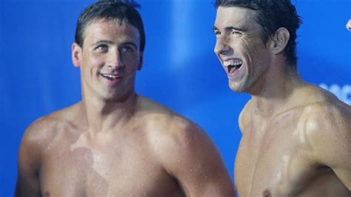 Ryan Lochte & Michael Phelps On The Medal Stand